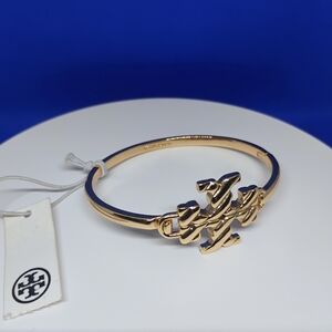 Tory Burch Gold Logo Bangle Bracelet New With Tags!